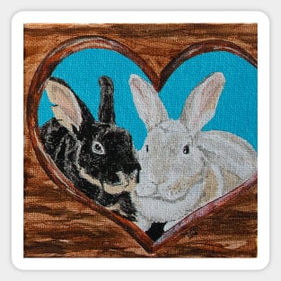 Bunny Anytime Valentines-Design Seven Sticker